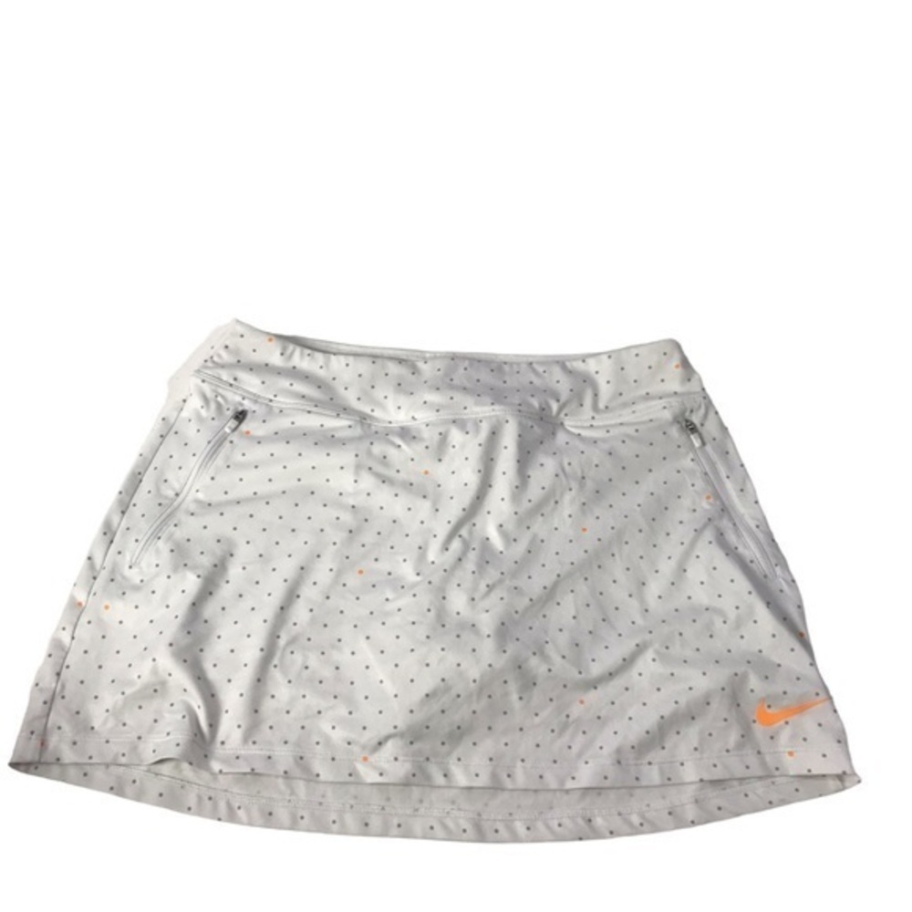 Nike Golf Dri-Fit White Polka Dot Skirt Size Medium